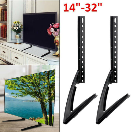 Universal Table Top TV Stand Base VESA Pedestal Mount 14