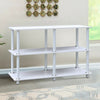 3 Tier Metal Wood Shelf Storage Shelving Unit Bookcase Corner Rack Display Stand