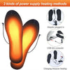 Electric Heated Shoes Insoles Socks Charging Winter Warming USB Rechargeable UK