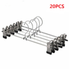 20X Metal Clip Coat Hangers Clothes Closet Pant Trouser Skirt Non-slip Racks