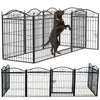 Extra Large 205 x 190cm 8 Panel Dog Playpen Pet Whelping Box for Rabbit Duck Cat