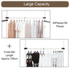 Clothes Rail Rack Garment Coat Hanging Display Stand Storage Shelf 2 Pole 2 Bar