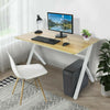 Computer Home Office Desk Corner Wood Metal Desktop Table PC Study Workstation