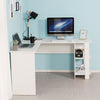 L-shaped Computer Desk Corner PC Table Workstation Home Office Study Furniture