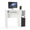 Corner PC Computer Desk Table Home Gaming Study Workstation Laptop Desktop White