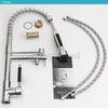 360° Swivel Pull Out Spray Taps Mixer Kitchen Sink Mixing Tap Spring Neck