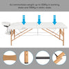 Mondeer 2/3 Folding Portable Lightweight Massage Table Salon Beauty Tattoo Couch