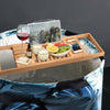 Bath Caddy Tray Bamboo Bathtub Organizer Tablet Holder Adjustable Bamboo