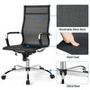 Home Office Chair High Back Computer Mesh Chair with Arms for Study Work Black