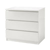 MODERN - White Chest Of Drawers Bedroom Furniture Storage Bedside 2-6 Draws UK