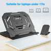 Portable Laptop Stand & Phone Holder Desktop Riser Adjustable For Below 17'' UK