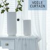 1/2X Rod Pocket Sheer Curtain Organza Voile Curtain Window Drape 4 Sizes 3Colors