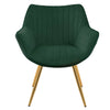 2pcs Velvet Dining Chairs Accent Upholstered Seat Tulip Back Kitchen Furniture
