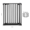 Pet Dog Fence Barrier 3/5/6/8 Panels Folding Metal Playpen Enclosure Cage Gate