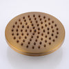 Retro Rund Duschsystem Duschset Duscharmatur Gold Bad Regendusche mit Handbrause