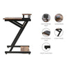 Small Computer Desk w/ Monitor Stand Printer Shelf PC Laptop Study Gaming Table