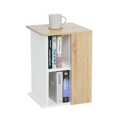 2 Tier Modern Sofa Side End Tea Table Nightstand Book Shelf Storage Organise
