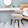 Bedroom Dressing Table Stool Fabric Vanity Makeup Chair Wood Legs Pouffe Padded