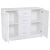 Cabinet Cupboard Unit Chest Organizer White