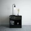 Black Bedside Table High Gloss Cabinet Chest Of Drawer Storage Bedroom Furniture