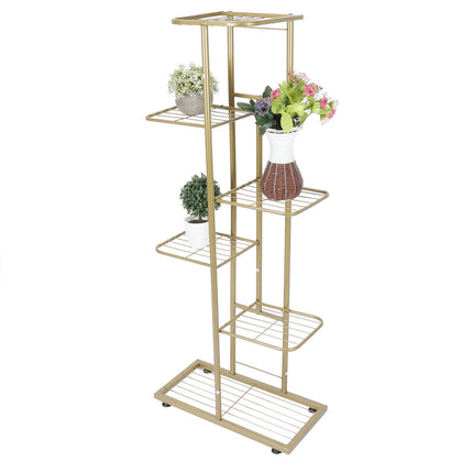 Plant Stand Flower Pot 6 Pots Holder Display Shelving Flower Rack Shelf Outdoor
