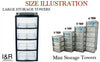 NEW PLASTIC STORAGE TOWER 3 4 5 6 TIER DRAWER OFFICE DESKTOP GARAGE MINI SMALL
