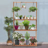 Large 3 Tier Wooden Plant Stand Hanging Flower Pot Shelf Bottom Shoes Rack Tidy