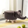 Animal Stool Footstool Footrest Elephant Ottoman Shoe Bench with Sponge Wood Leg