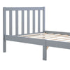 Single Bed Grey 3ft Solid Wooden Bed Frame Adult, Children Bed 90 x 190 cm