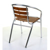 Aluminium Chrome Bistro Table Square Round Stacking Chair Cafe Outdoor Furniture