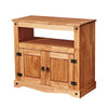 Corona TV Stand Solid Pine Straight Corner Cabinet Media Entertainment Unit