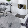Circle Faux Fur Sheepskin Fluffy Rug Soft Living Room Bed Large Carpet Floor Mat