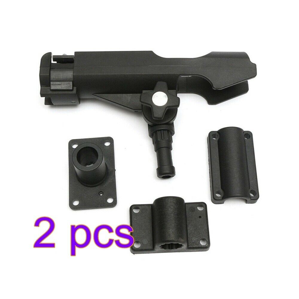2PCS Fishing Rod Holder Adjustable 360 Degree Rack Stand For Boat Kayak Yacht A