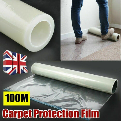 Protection Protector Floor Stairs Film Self Adhesive Roll 600MM X 100M Home UK