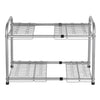 Extendable Multi Purpose 2 Tier Kitchen Under Sink Organiser Storage Rack Shelf