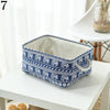 Canvas Fabric Storage Basket Folding Box For Laundry Basket With Handle-
