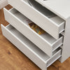 MODERN - White Chest Of Drawers Bedroom Furniture Storage Bedside 2-6 Draws UK