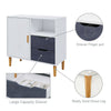 Small Sideboard Cupboard Display Cabinet Storage with 2 Drawers & 1 Doors