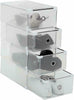 10x Clear Plastic Shoe Storage Boxes Drawer Stackable Foldable Durable Organiser