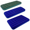 Double Single Flocked Camping Airbed Inflatable Mattress Blow Up Air Bed Pump
