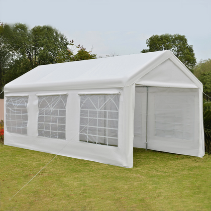 Heavy Duty Marquee 6x3m Waterproof Tent Garden Car Port Parking Party Gazebo