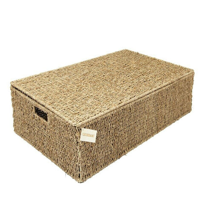 Woodluv Seagrass Under Bed Storage Box Chest Basket -Large or Extra Large