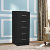 Chest Of Drawers Black 1 2 3 4 5 Drawer Nightstand Tall Wide Storage Furniture