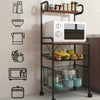 Multipurpose Mobile Shelf Kitchen Microwave Oven Shelves Rolling Bathroo Trolley
