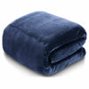 Plain Blanket Cuddle Cozy Winter Warm Fleece Travel Throw Single Double King