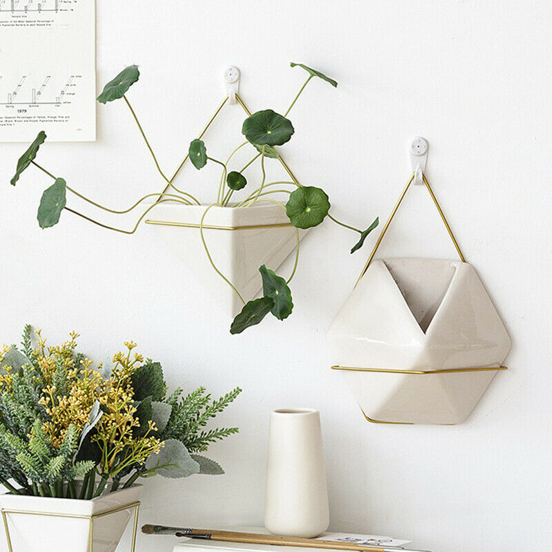 Flower Plant Pot Indoor Outdoor Garden Wall Fence Hanging Planter Box Pot Basket