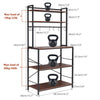 5 Tier Wooden Shelving Unit Storage Shelf Cabinet for Kitchen Living Room Garage