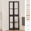 5 Tier Free Standing Bookcase Corner Shelf Storage Unit Display Rack Bedroom UK