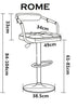 2 x GREY EXECUTIVE GAS LIFT BAR STOOLS, BREAKFAST KITCHEN BAR ETC, 6 DESIGNS