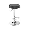 Pair of 2 Bar Stools Faux Leather Swivel Gas Lift Chair Kitchen Breakfast Stool